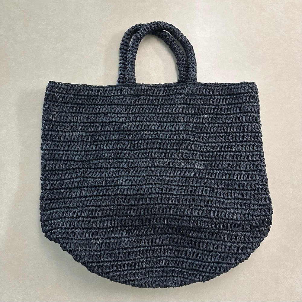 Jenni Kayne Charcoal Knit Tote
